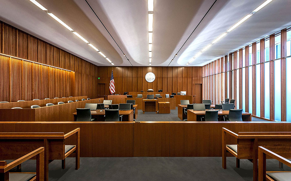 fetzer architecture woodworking Salt Lake Federal Courthouse project